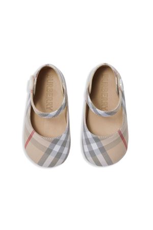 scarpa in cotone beige BURBERRY KIDS | 8090482A2205